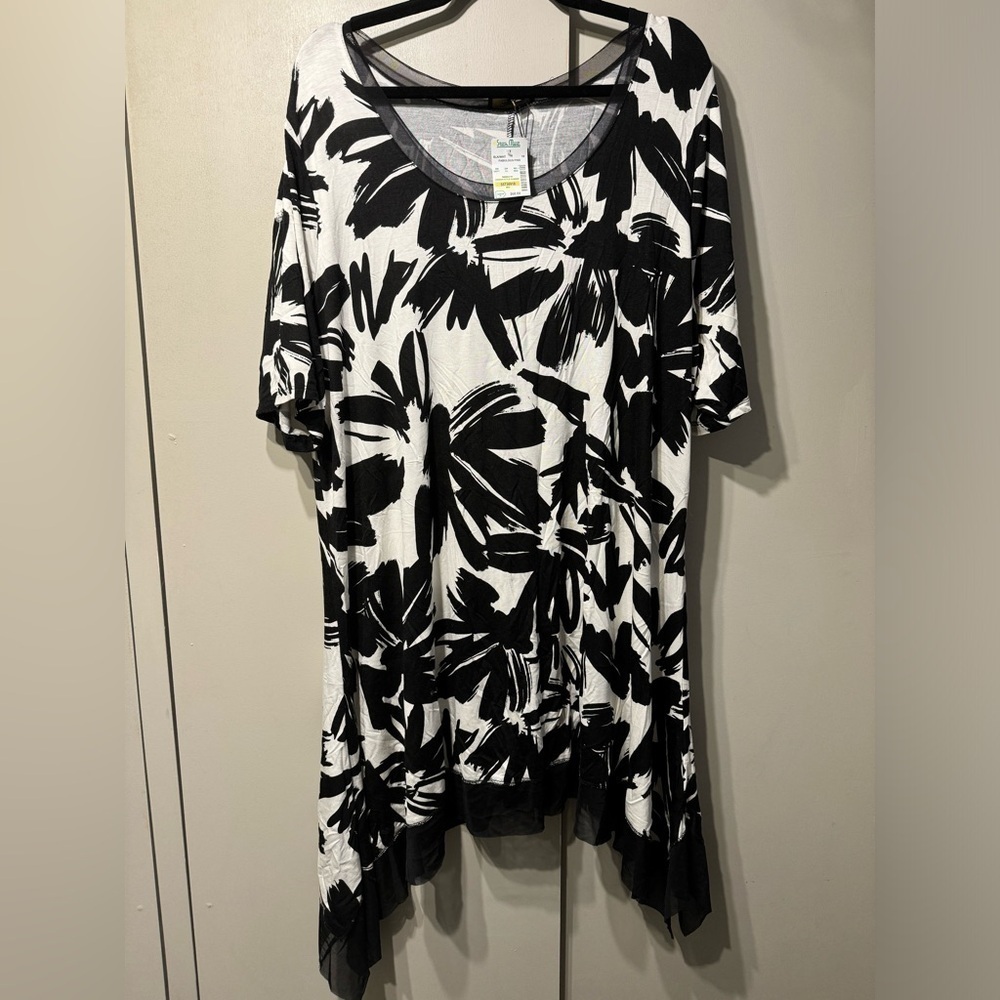 NEW $70 Cupio Hi/Lo Dress / Tunic, Mesh Bottom